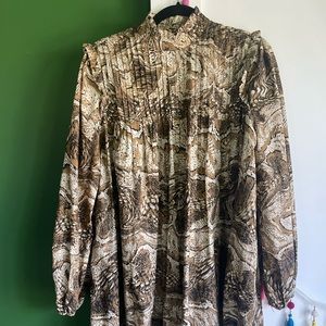 Printed Ganni dress - like new